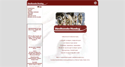 Desktop Screenshot of hedlundahusky.se